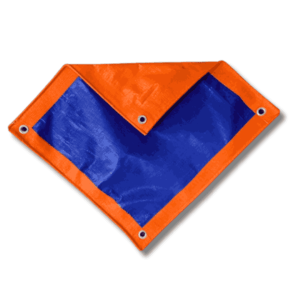 HDPE tarpaulin brown blue