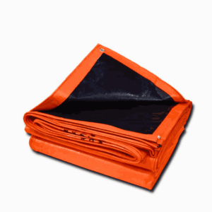 HDPE tarpaulin orange black