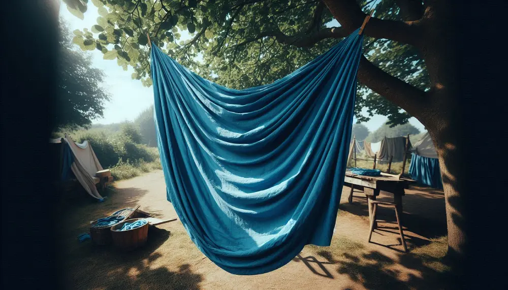 tarpaulin hanging out to dry