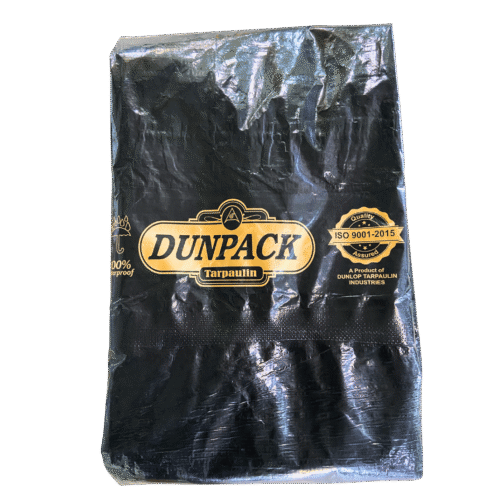 DUNPACK NOKHA 170 GSM Black HDPE Tarpaulin – Pure Virgin, Waterproof & UV Resistant