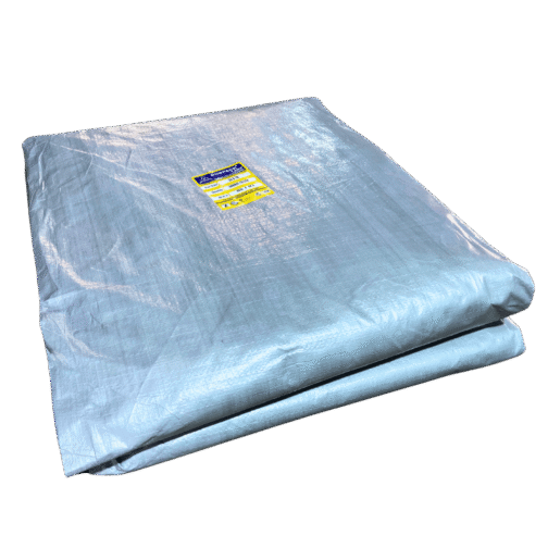 DUNPACK HAMMER 170 GSM HDPE Tarpaulin – Silver & White – Waterproof & UV Resistant - Image 2