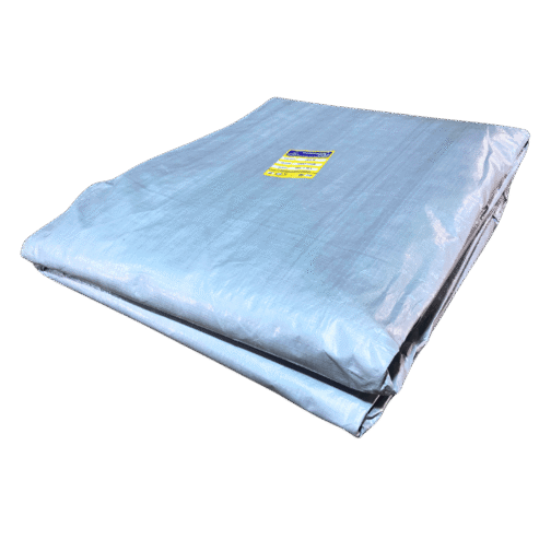 DUNPACK HAMMER 170 GSM HDPE Tarpaulin – Silver & White – Waterproof & UV Resistant - Image 3