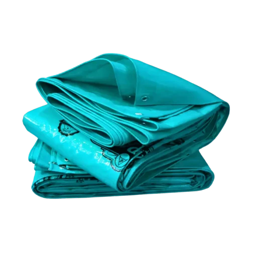 200 GSM HDPE Tarpaulin – Heavy Duty, UV Resistant (Bisleri Green) - Image 2
