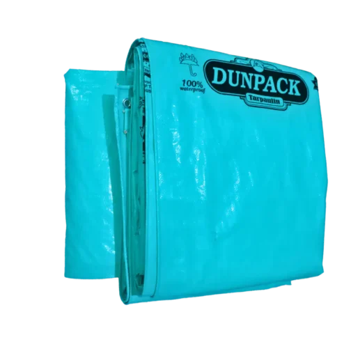 200 GSM HDPE Tarpaulin – Heavy Duty, UV Resistant (Bisleri Green) - Image 4