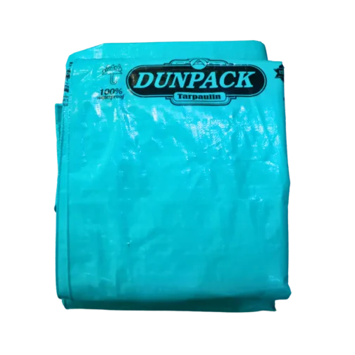 200 GSM HDPE Tarpaulin – Heavy Duty, UV Resistant (Bisleri Green)